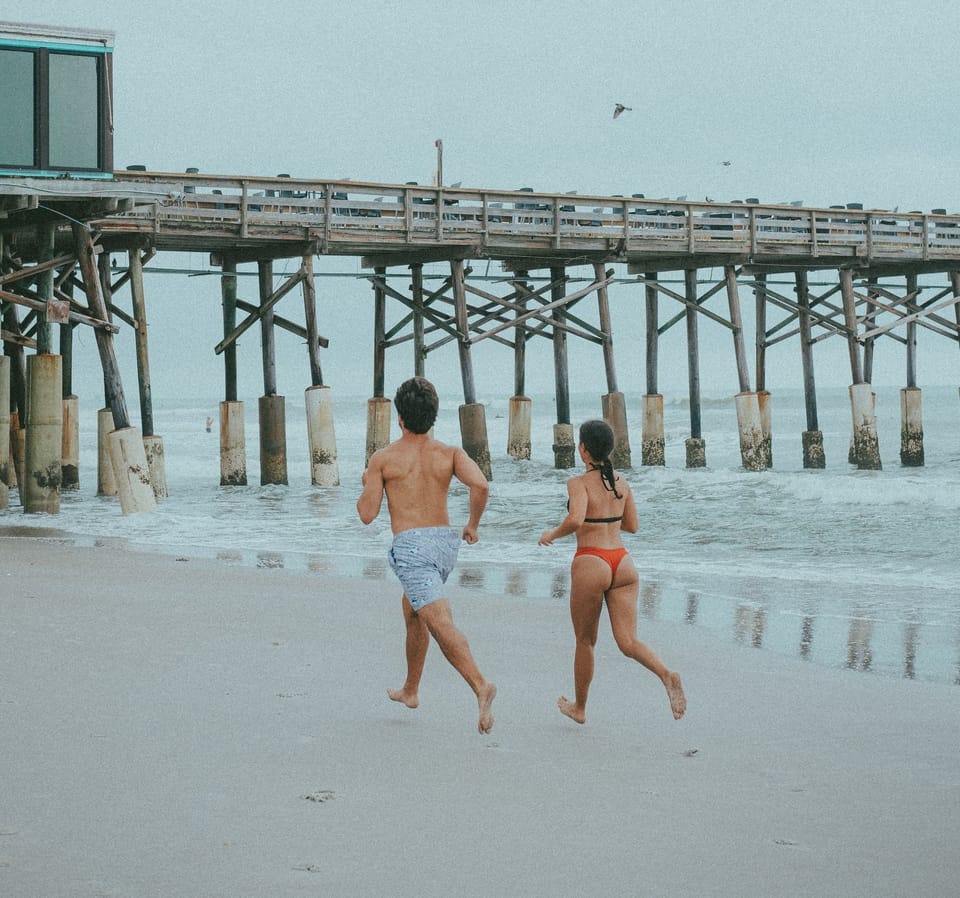 Running sur la plage